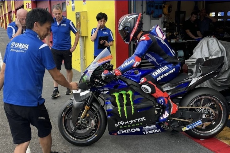 Andrea Dovizioso sur la Yamaha M1