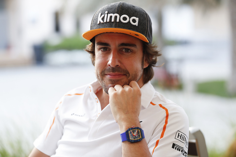   Fernando Alonso schloss den Trainingsfreitag mit 1:31,282 min als Neuntschnellster ab