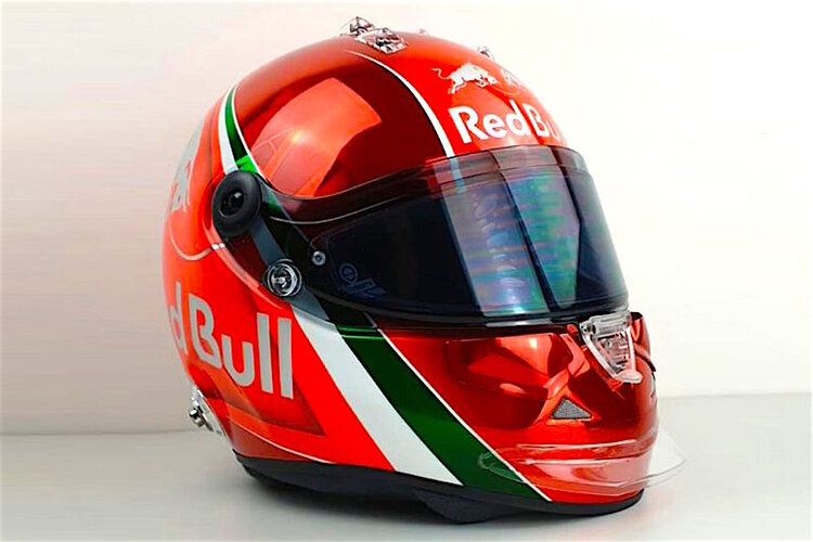 Mit diesem Helm fuhr Daniil in Monza 2019