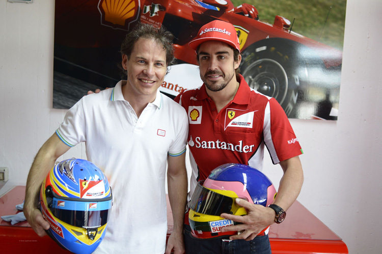 Jacques Villeneuve mit Fernando Alonso