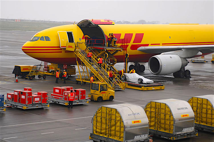 Sechs DHL-Maschinen jetten das Formel-1-Material um die Welt