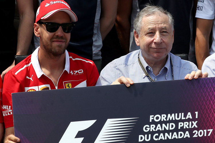 Sebastian Vettel und Jean Todt in Montreal