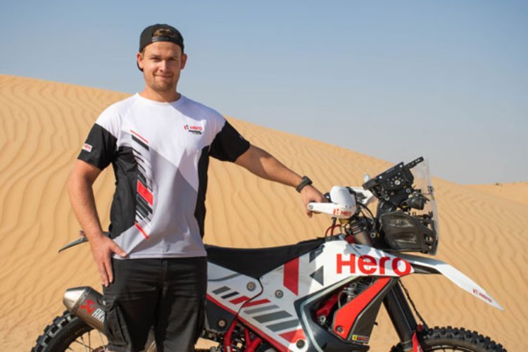 Aaron Mare wird die Farben von Hero bei der Dakar 2022 vertreten