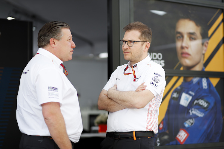 McLaren-CEO Zak Brown und Teamchef Andreas Seidl