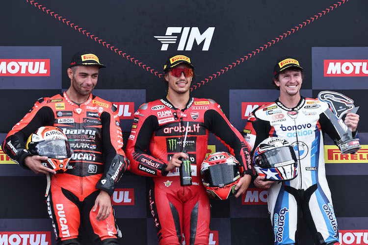 Danilo Petrucci, Nicolò Bulega, Garrett Gerloff