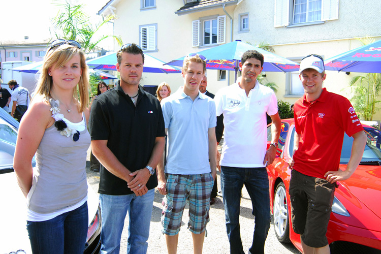 S. Stodart, D. Müller, S. Vettel, H. Harrabi und M. Ekström