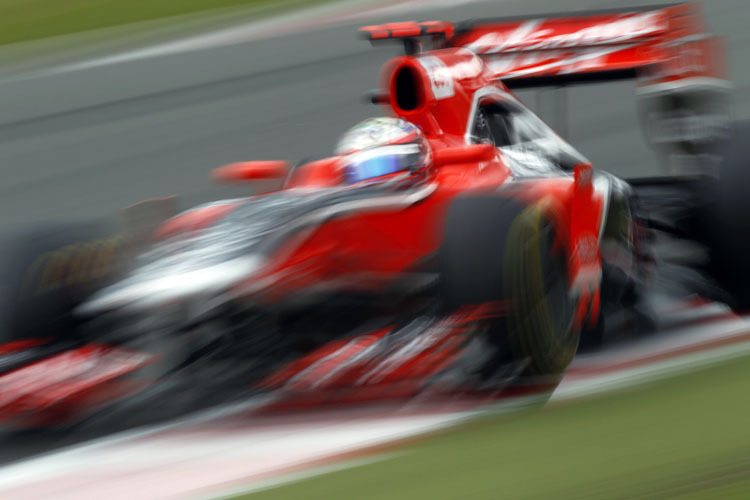 Timo Glock im Virgin-Racing-Renner.