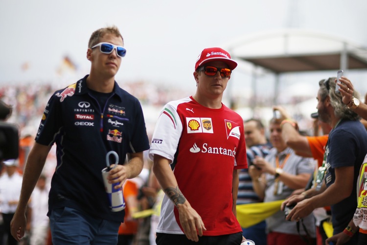 Sebastian Vettel und Kimi Räikkönen