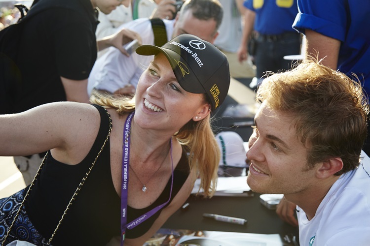 Ein Selfie mit Nico Rosberg