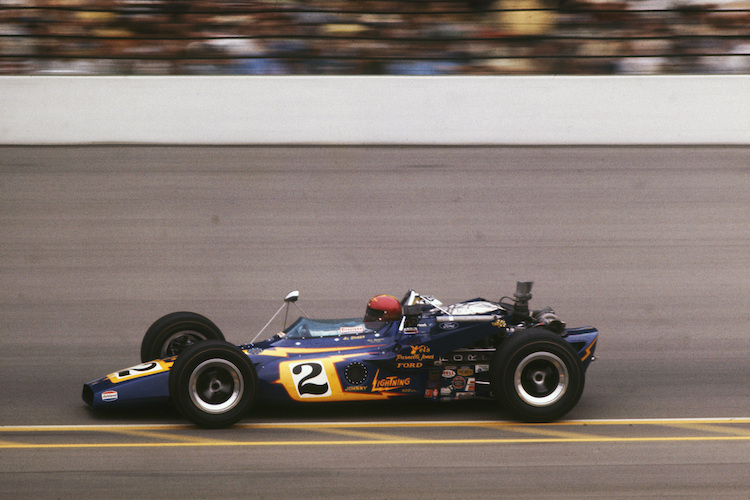 Al Unser beim ersten Indy-Sieg 1970