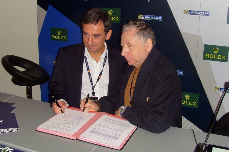 Die Präsidenten Jean Todt (re.) und Pierre Fillon in Silverstone