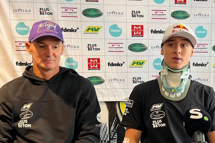 Stefan und Liam Everts traten vor die Presse