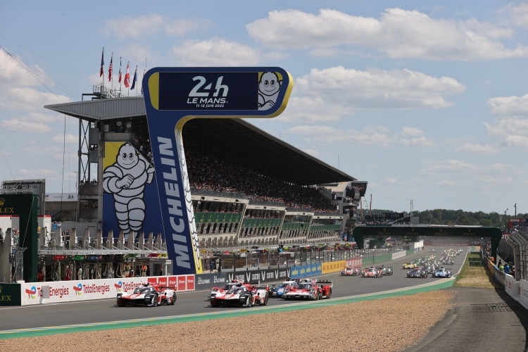 Der Start zu den 24h Le Mans 2022