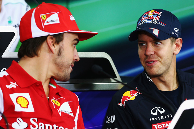 Fernando Alonso und Sebastian Vettel: Es wird eng