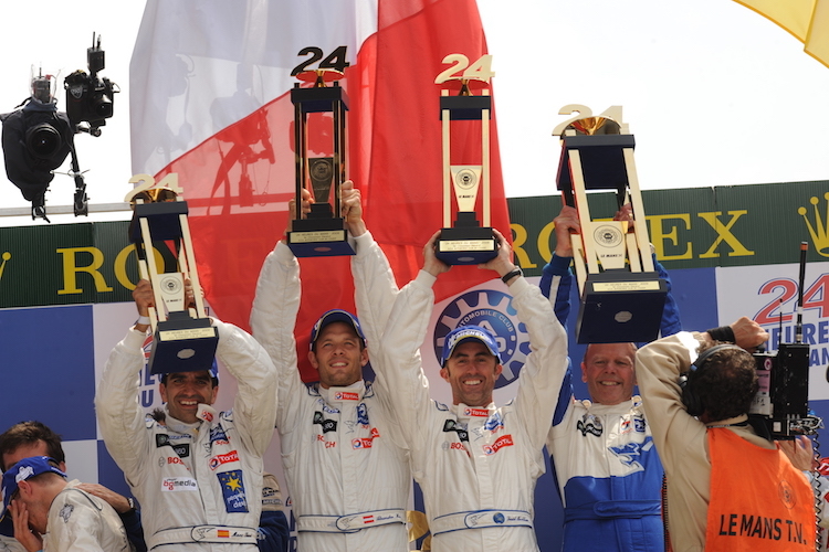 Le-Mans-Sieger 2009 mit Marc Gené und Alex Wurz für Peugeot