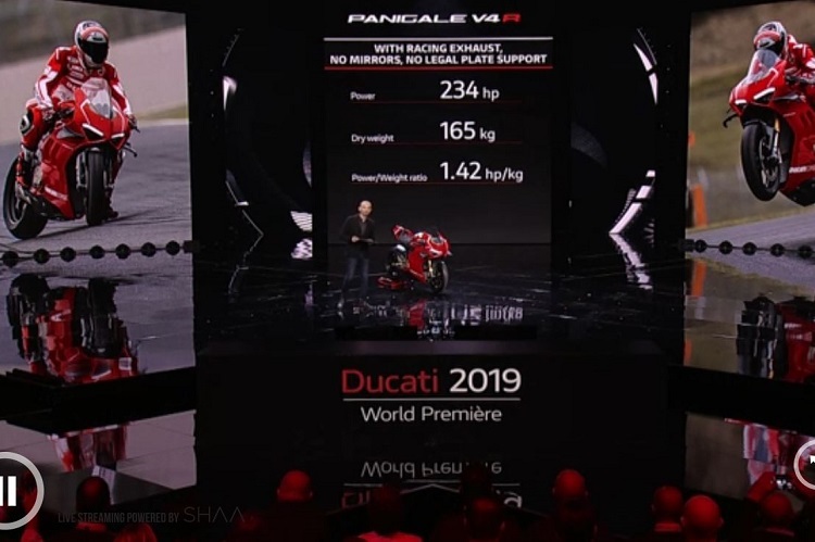 Da klappten die Kiefer runter: Ducati-CEO Claudio Domenicali verkündet 234 PS und 165 kg trocken!