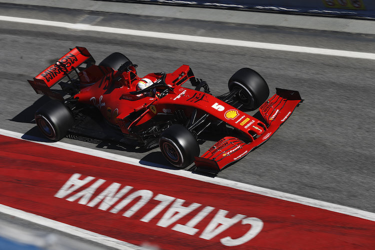 Sebastian Vettel im neuen Ferrari