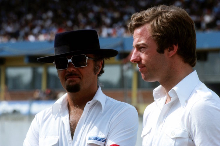 Mark Thatcher (rechts) mit dem früheren Lotus-Sponso David Thieme