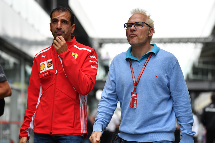 Jacques Villeneuve (rechts) mit Marc Gené