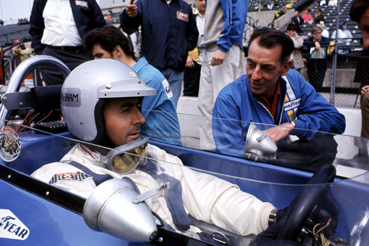 Jack Brabham und Ron Tauranac: Wegen ihnen trugen die Brabham-Renner das Kürzel BT