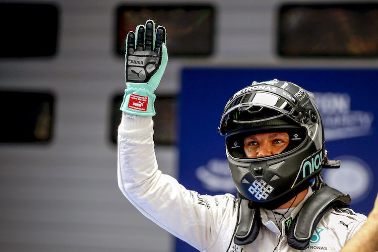 Nico Rosberg nach seiner Pole in Shanghai