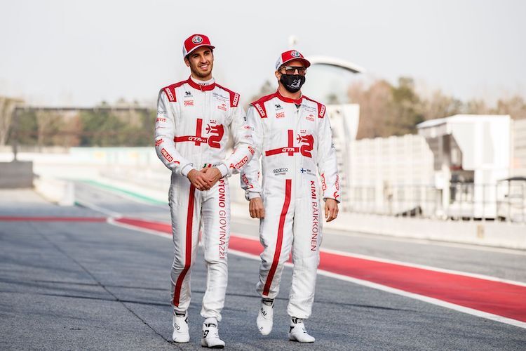 Antonio Giovinazzi und Kimi Räikkönen