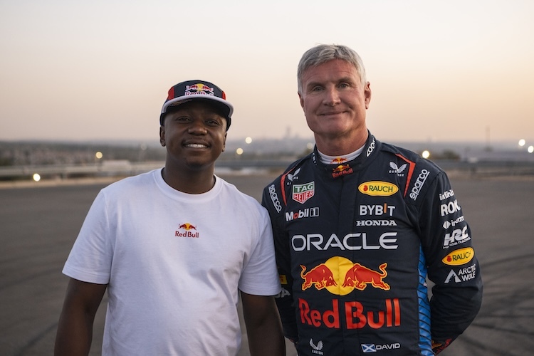 David Coulthard und Samkeliso Thubane