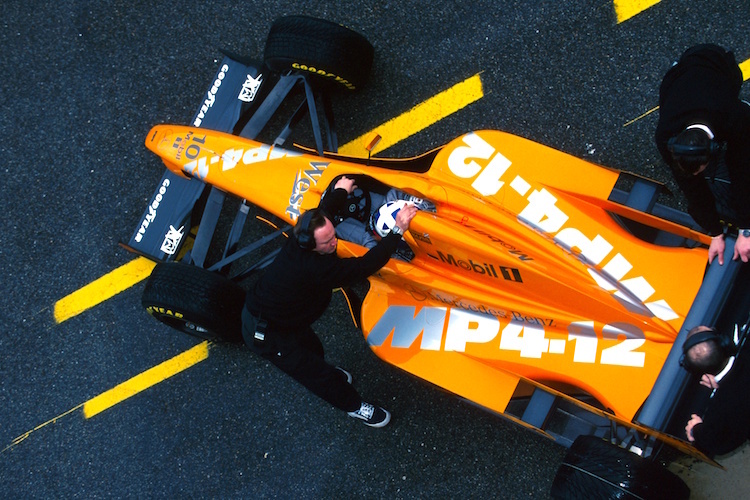 McLaren testete 1997 in Orange