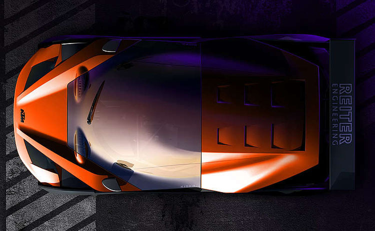 Designskizze des neuen KTM-Sportwagen