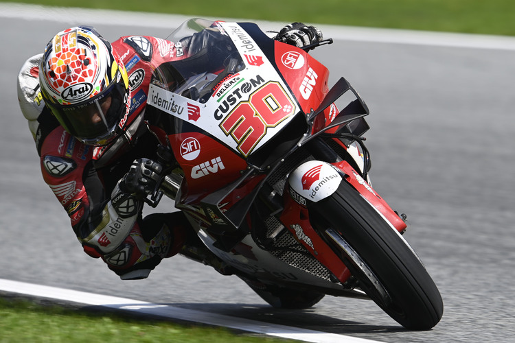 Takaaki Nakagami wurde am Freitag vom Regen überrascht