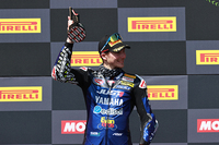 Sieg in seinem ersten Supersport-Rennen: Lorenzo Baldassarri