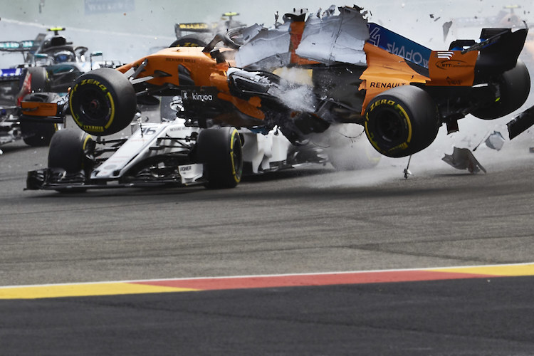 Der letztjährige Crash von Fernando Alonso