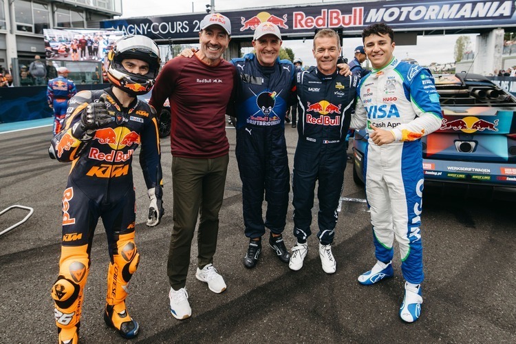 Stars der PS-Branche beim Motorsportfestival im Burgund: Pedro Pedrosa, Luc Alphand, Stephane Peterhansel, Sebastien Loeb und Isack Hadjar
