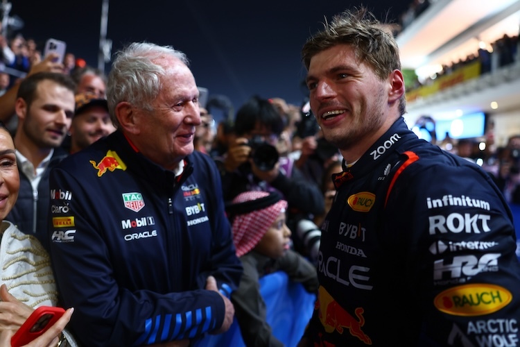 Dr. Helmut Marko und Max Verstappen