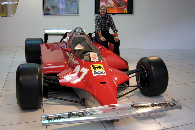 Auch Formel 1-Ferrari fahren in Hockenheim, hier der Ferrari von Gilles Villeneuve