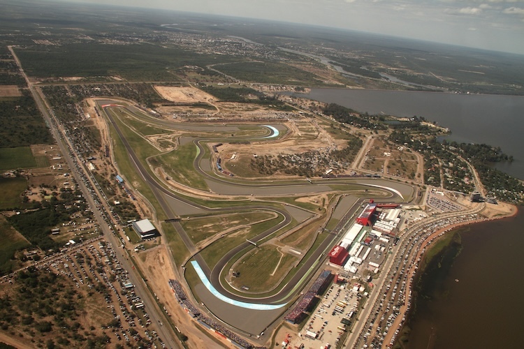 Beliebt bei den Piloten: Die 4,8 km lange GP-Piste in Termas de Rio Honda