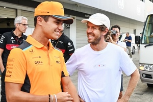 Lando Norris und Sebastian Vettel)