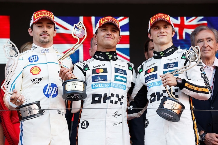 Leclerc, Norris, Piastri