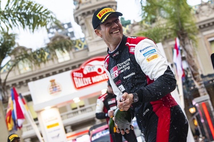 Sebastien Ogier feiert den neunten Sieg in Monaco