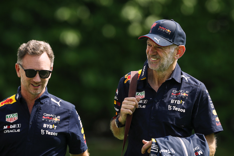 Red Bull Racing-Teamchef Christian Horner und Auto-Designer Adrian Newey