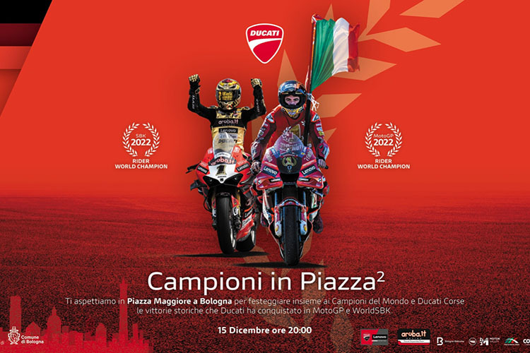 Die Feier «Ducati in Piazza» findet am 15. Dezember statt