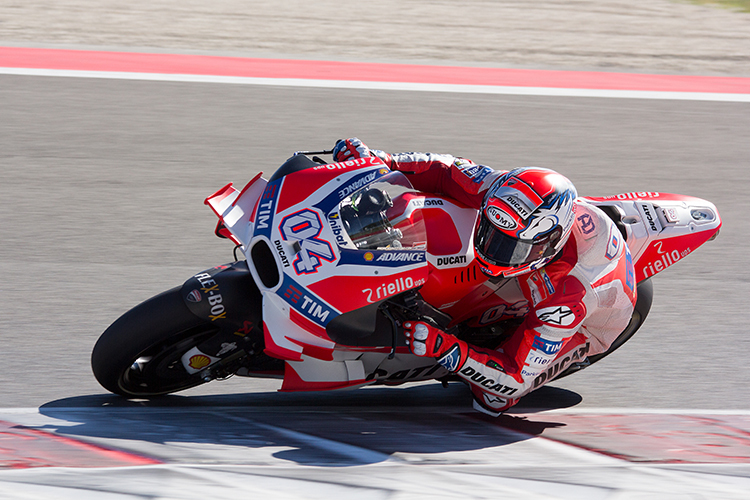 Andrea Dovizioso auf der Ducati Desmosedici in Misano