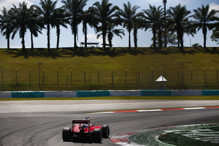 Sebastian Vettel im zweiten freien Training von Malaysia