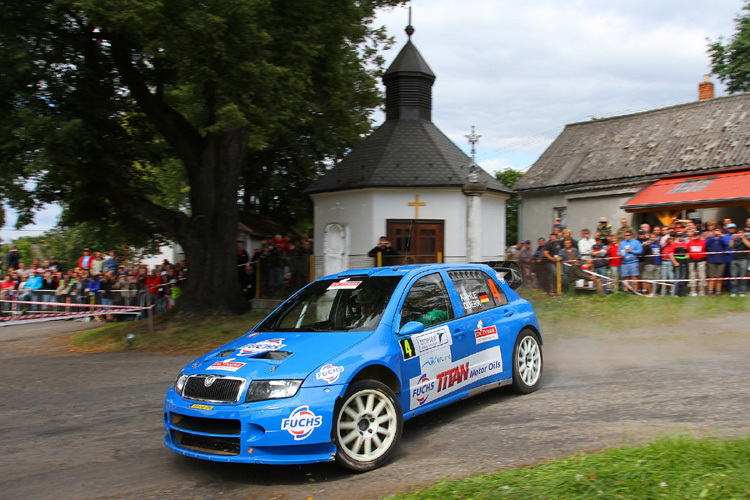 Der Skoda Fabia WRC mit Kahle/Doerr