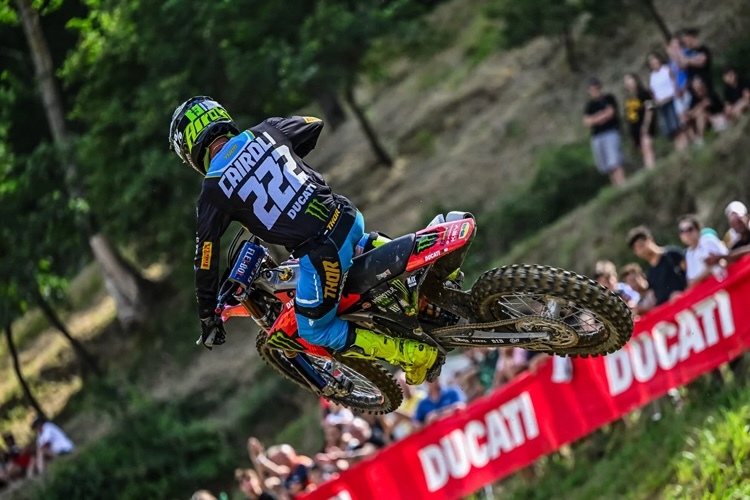 Tony Cairoli bei seinem Ducati-Debüt in Ponte a Egola