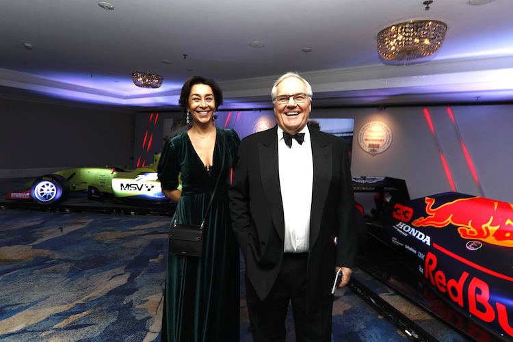 Patrick Head mit seiner Ehefrau bei den Autosport Awards