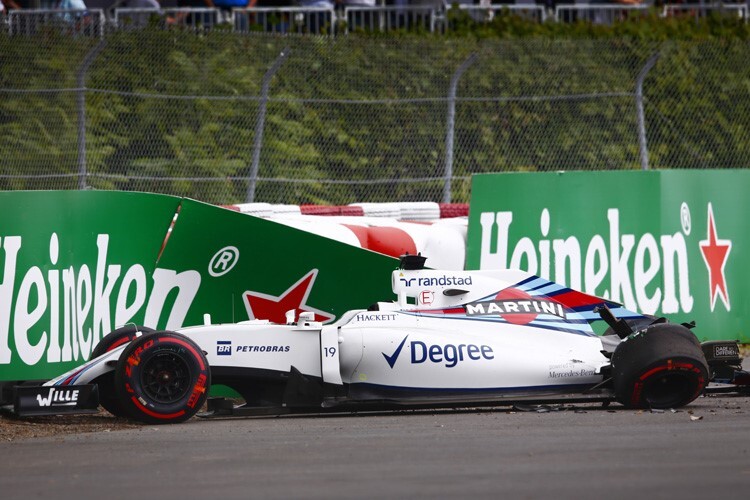 Felipe Massas Unfallwagen in Kanada