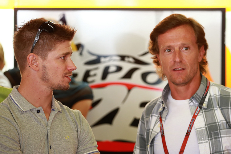 Diese zwei MotoGP-Rentner und ehemaligen Repsol-Honda-Fahrer trafen sich in Barcelona: Casey Stoner und Sete Gibernau