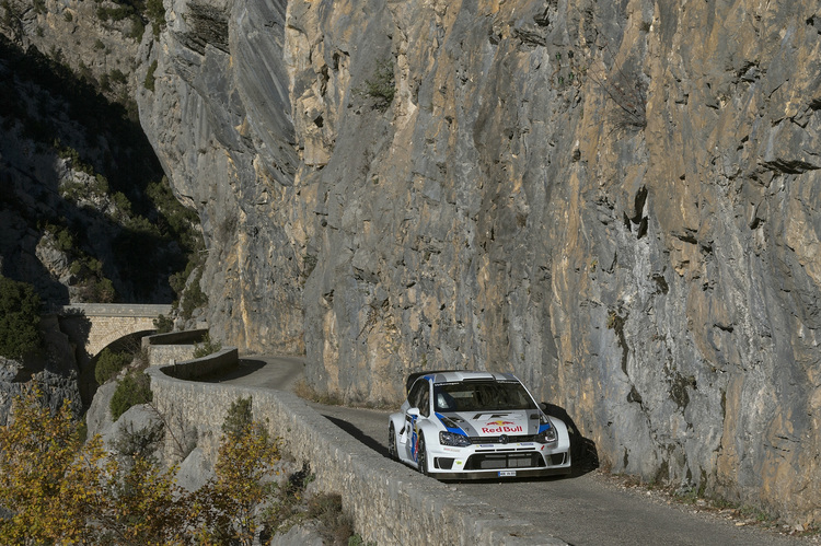 Der VW Polo R WRC in den Seealpen