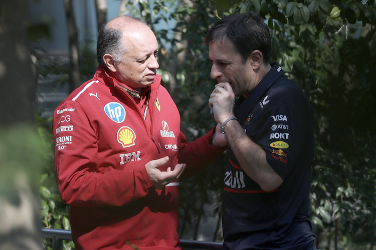 Fred Vasseur mit Pierre Waché von Red Bull Racing